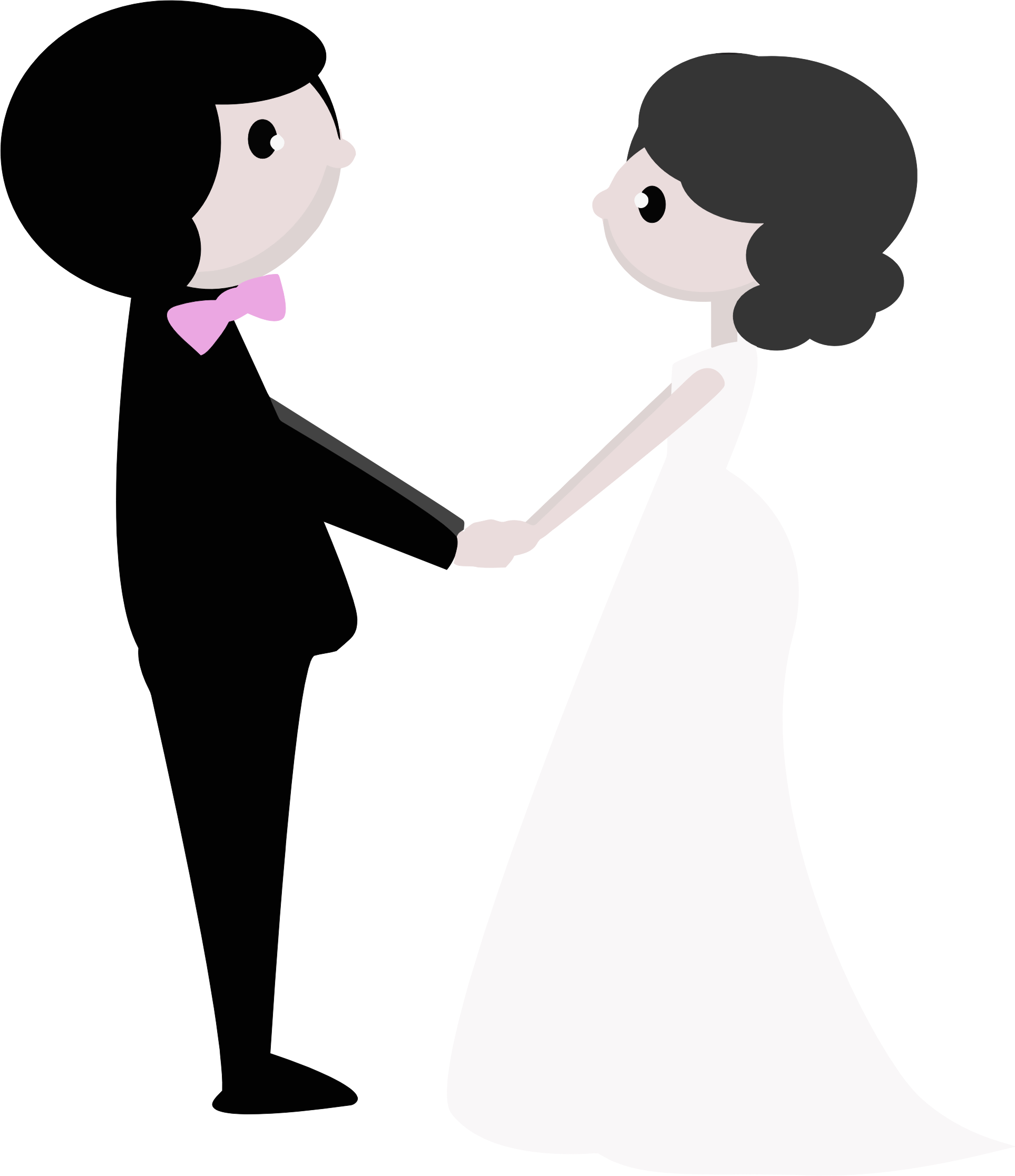 Couple Silhouette Clip Art At Getdrawings Com - Wedding Gif No Background (1926x2232), Png Download