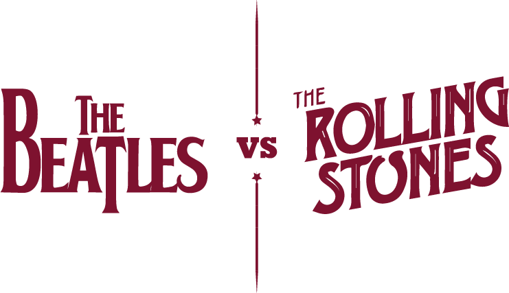 The Beatles Vs The Rolling Stones - The Beatles (741x427), Png Download