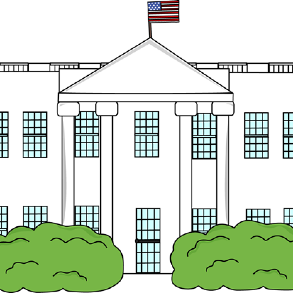 Clipart Of The White House - White House Clip Art (1024x1024), Png Download