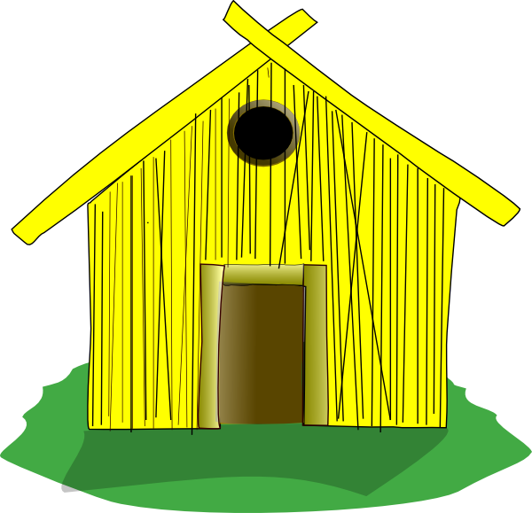 Straw House Svg Clip Arts 600 X 579 Px (600x579), Png Download
