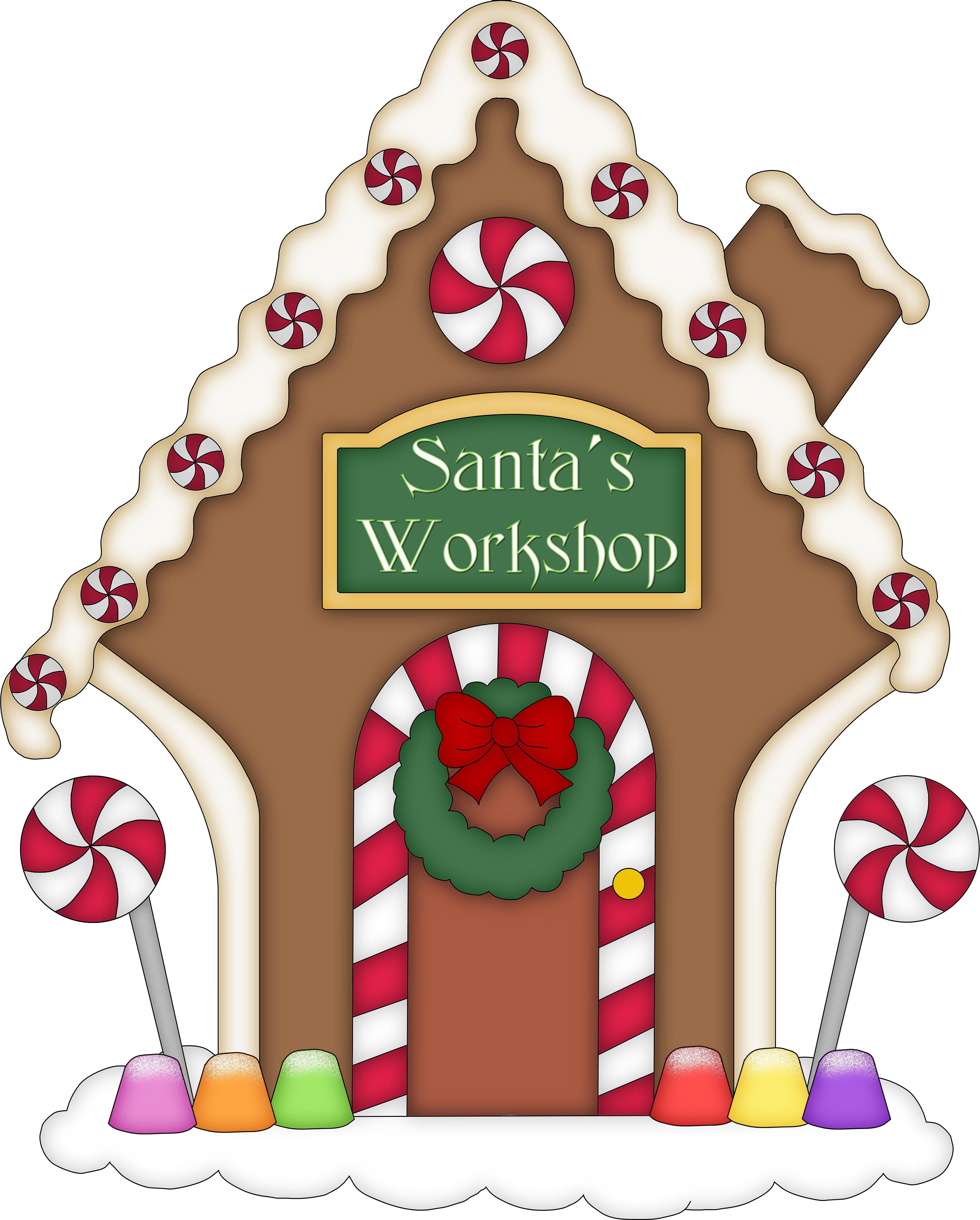 gingerbread house candy clipart png