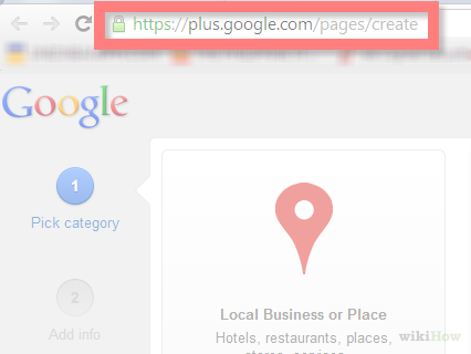 Image Titled Make A Google Plus Page Step 1 - Google (426x320), Png Download