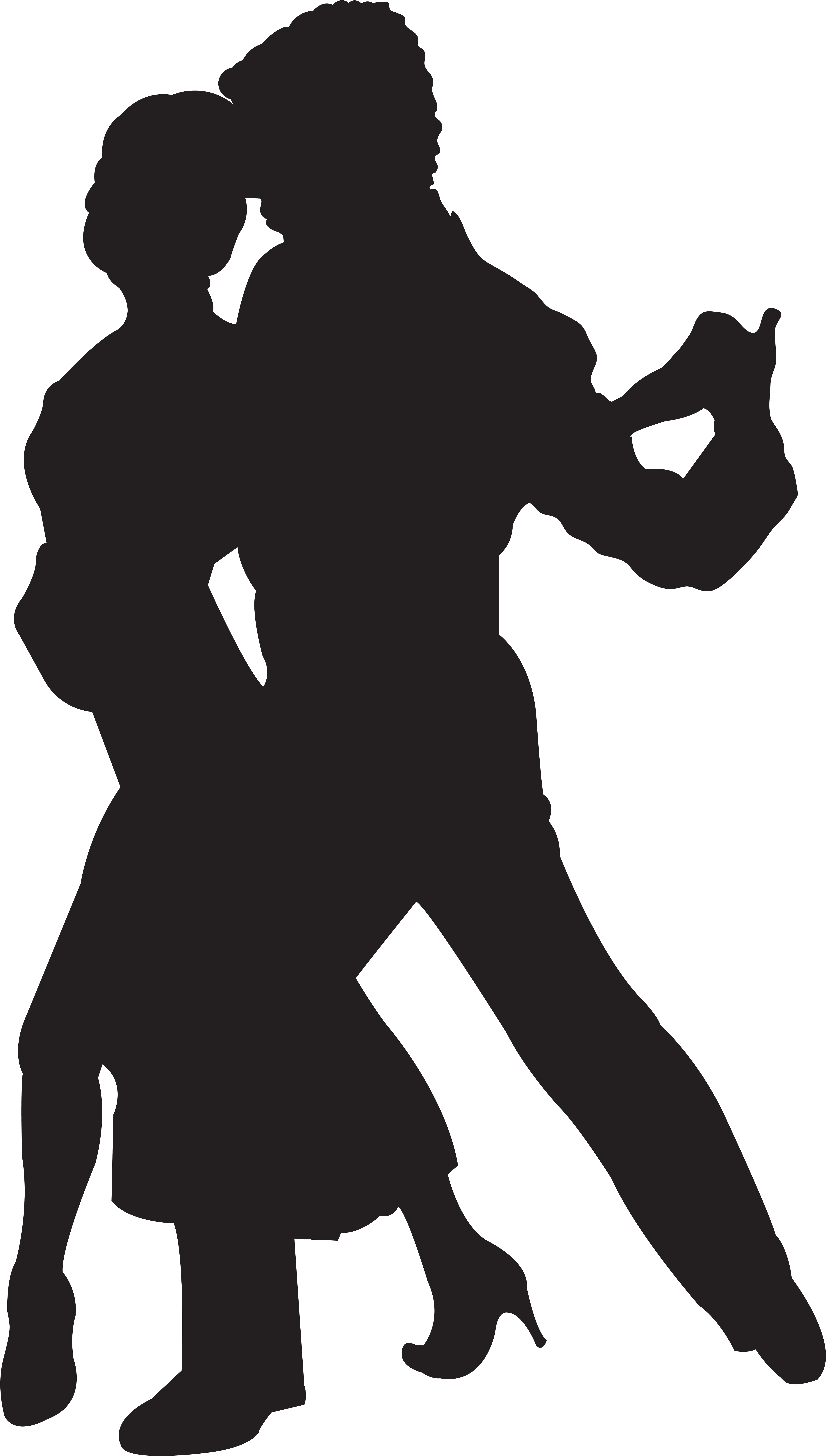 0, - Dancing Couple Lift Silhouette (344x600), Png Download