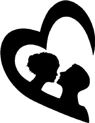 Valentine's Day Couples Silhouettes - Valentine's Day Silhouettes (400x454), Png Download