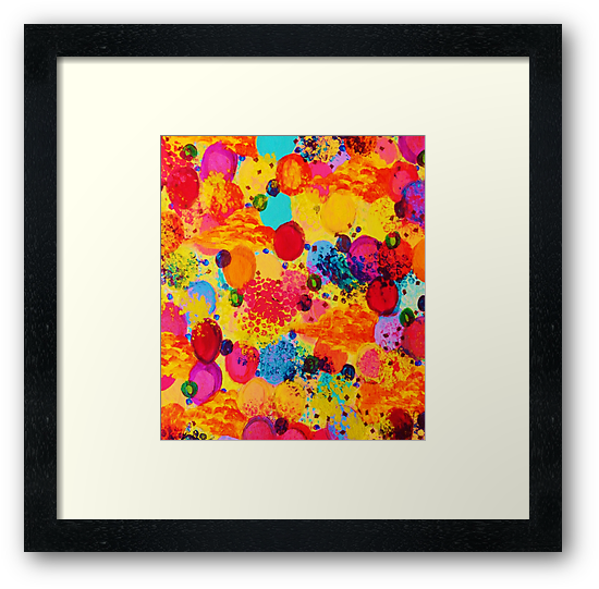 Transparent Acrylic Painting Inspirational "time For - Time For Bubbly 2 - Fun Fiery Orange Red Whimsical... (550x541), Png Download