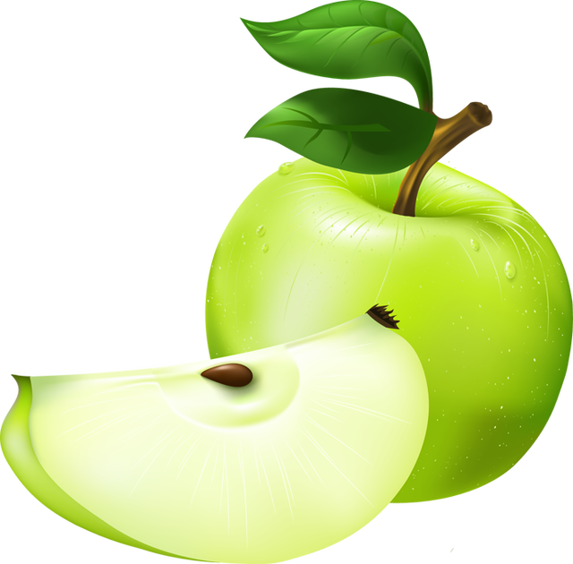 Green Apple Png Photos - Green Apple Clip Art Png (640x630), Png Download