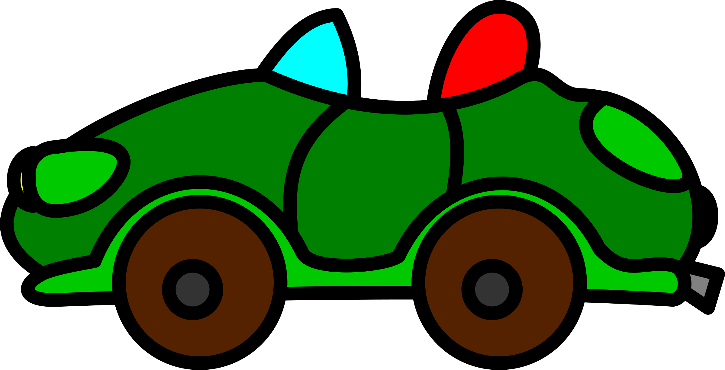 Car Clipart Png - Portable Network Graphics (2400x1226), Png Download