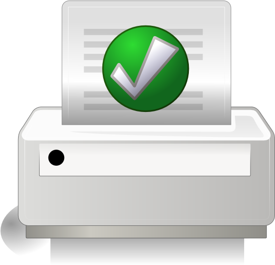 Printer Image Animated Gif (600x541), Png Download
