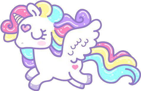 Kawaii Unicorn Png - Pretty Unicorn (500x400), Png Download