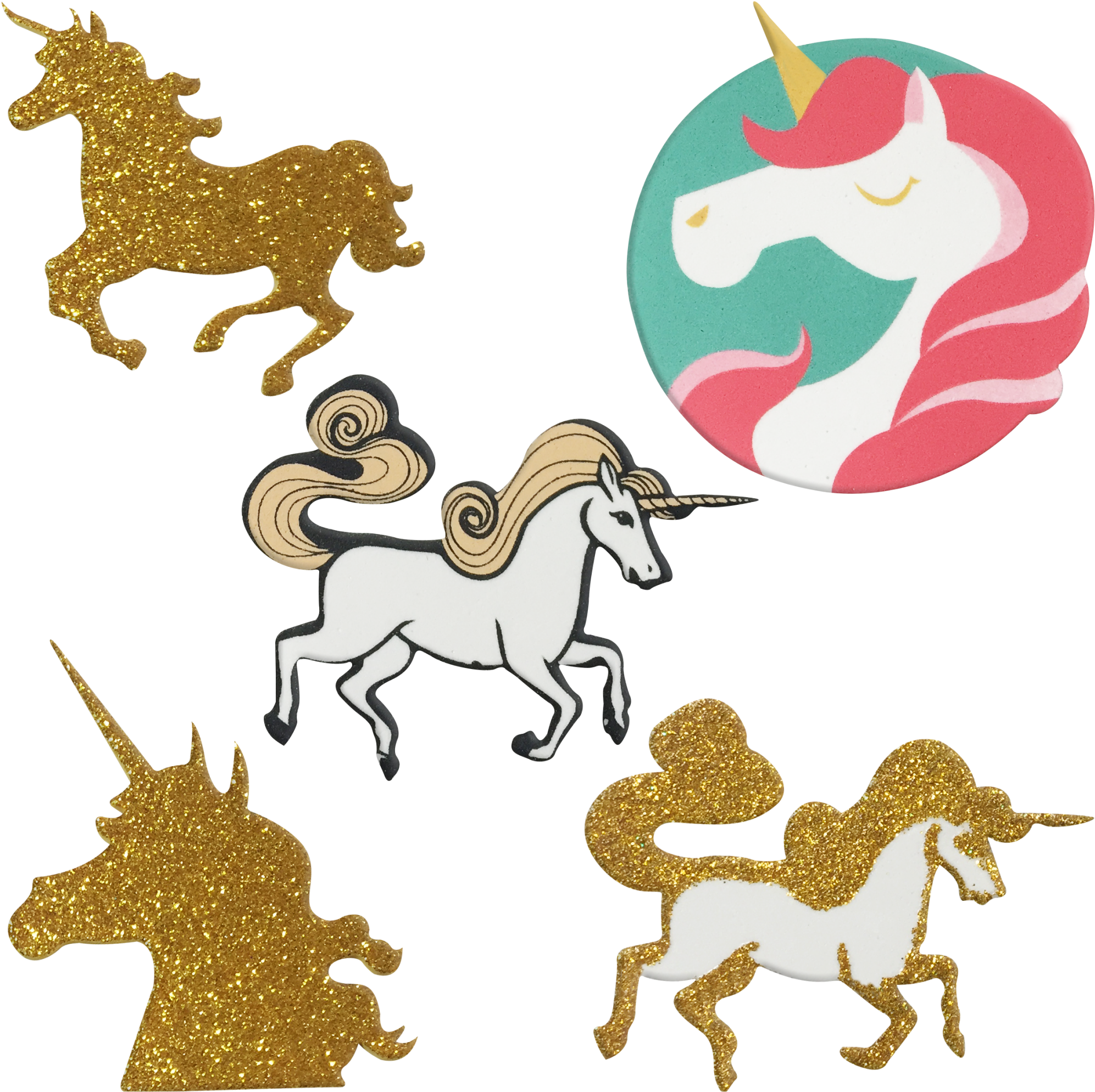Aplique Ades 7 Cm Unicornio (2048x2048), Png Download