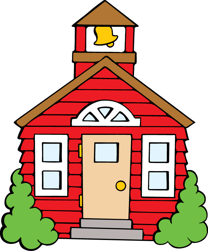 School House Clipart - Month-by-month Clip Art [book] (697x843), Png Download