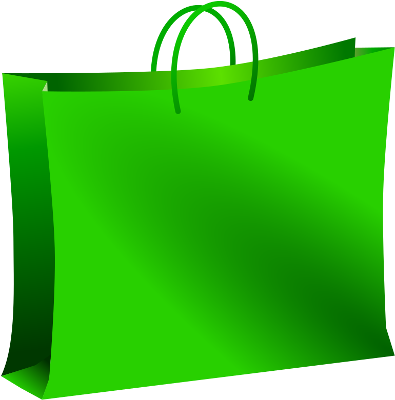 Download - Green Shopping Bag Png (789x800), Png Download