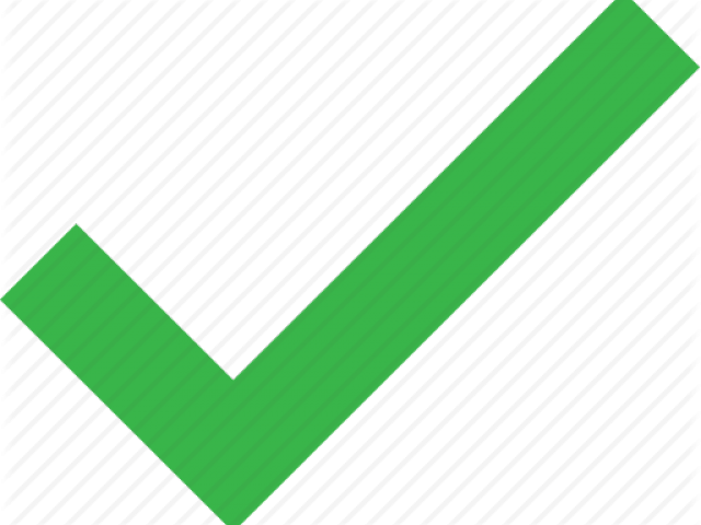Green Tick - Green Right Tick (640x480), Png Download