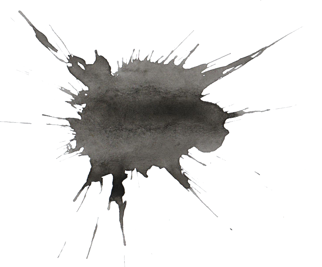 Png File Size - Watercolor Ink Splattered Paint (1024x849), Png Download