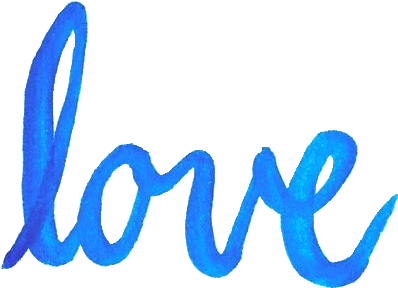 Love - Love Blue Tumblr Png (477x369), Png Download