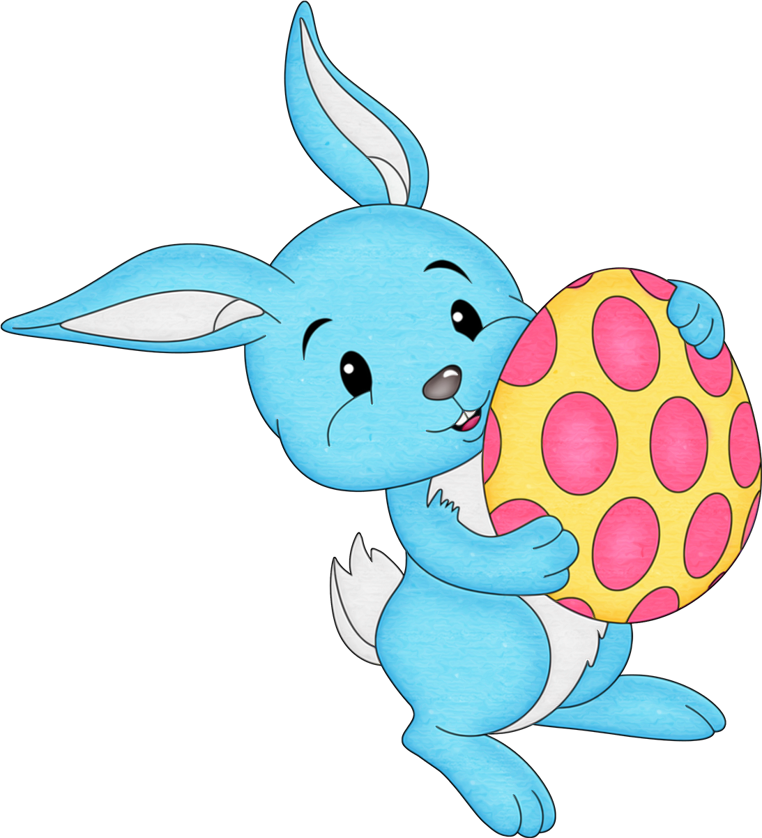 Easter Bunny Without Background (1252x1307), Png Download