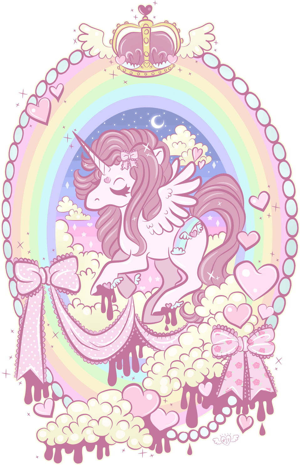 I M Unicorn As You Wish Wallpaper Wp3806503 - Pastel Unicorn (1000x1523), Png Download