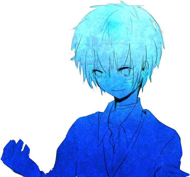 1 Of 159 » - Transparent Tumblr Blue Anime (651x638), Png Download