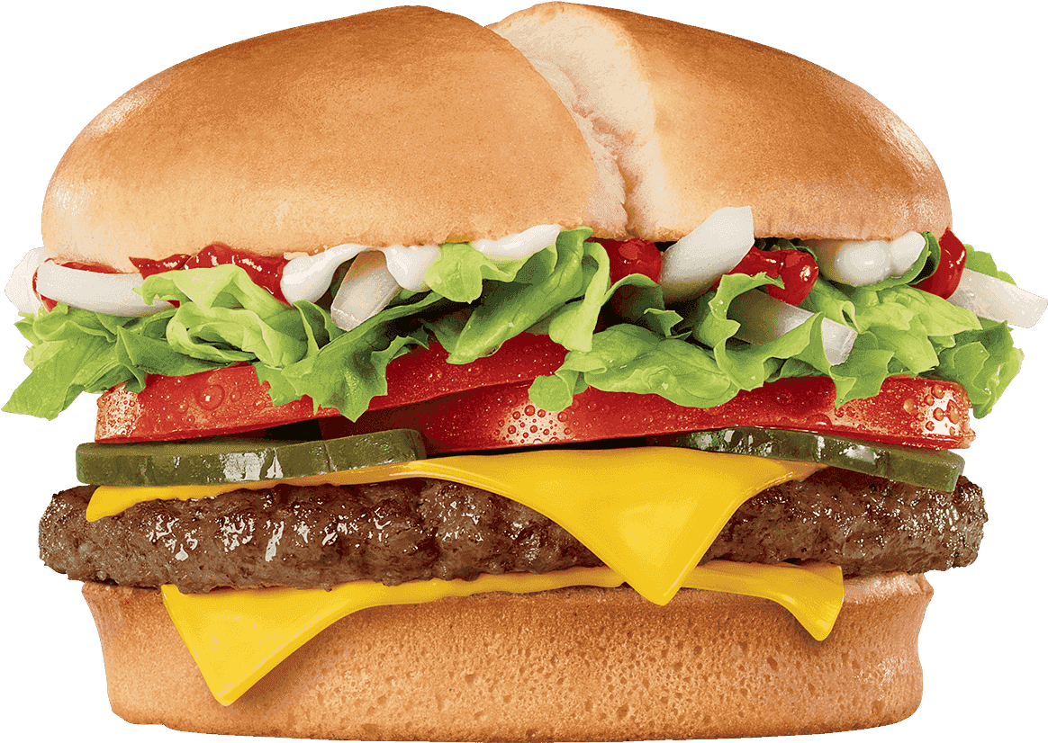 Jack In The Box Jumbo Jack Cheeseburger (1280x1280), Png Download