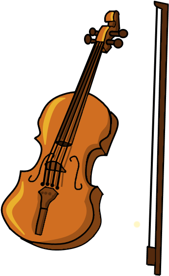 Violin And Bow - Wiki (410x592), Png Download