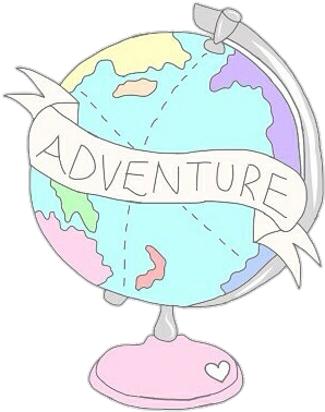 Adventure Tumblr - Pastel World Png (472x422), Png Download