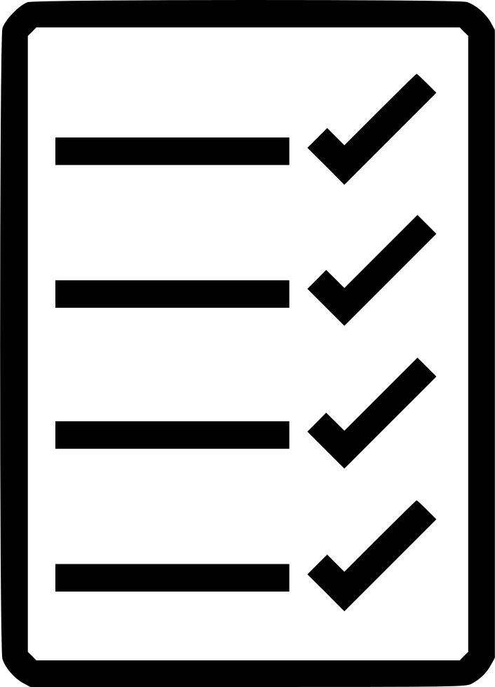 Png File Svg - Check List Icon Free (706x980), Png Download