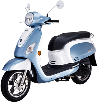 Fuel Capacity , - 50cc Sym Fiddle (400x350), Png Download