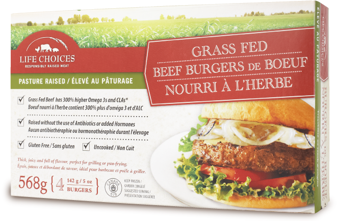 Simple Ingredients Are All It Took To Make Our Grass - Grass Fed Burger Frozen (677x445), Png Download