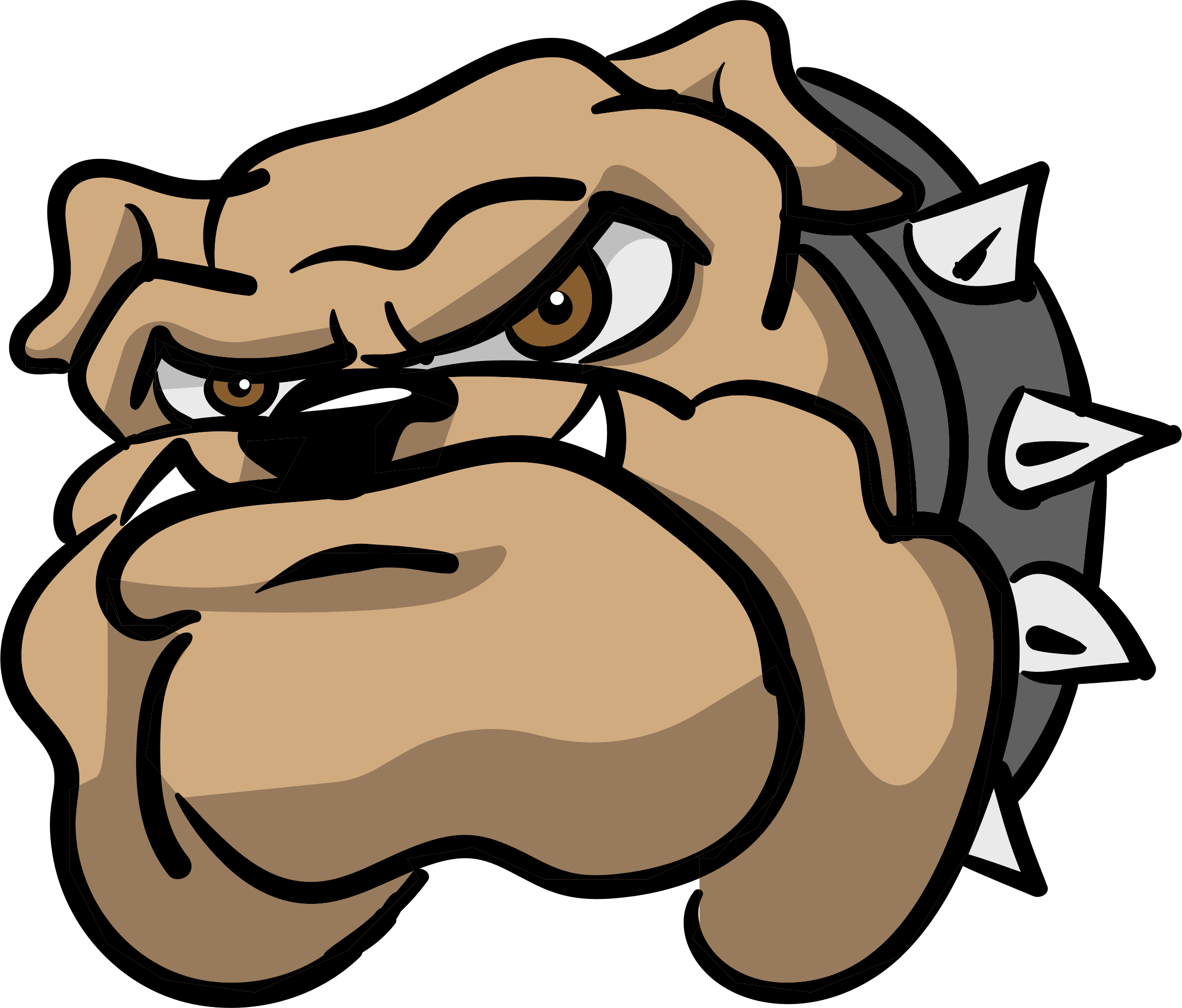 Drawing Bulldogs Pug - Bulldog T Shirt (2372x2024), Png Download