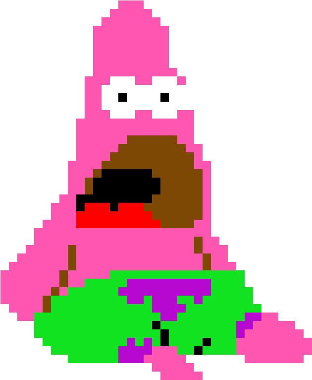 Surprised Patrick Star (1190x1190), Png Download