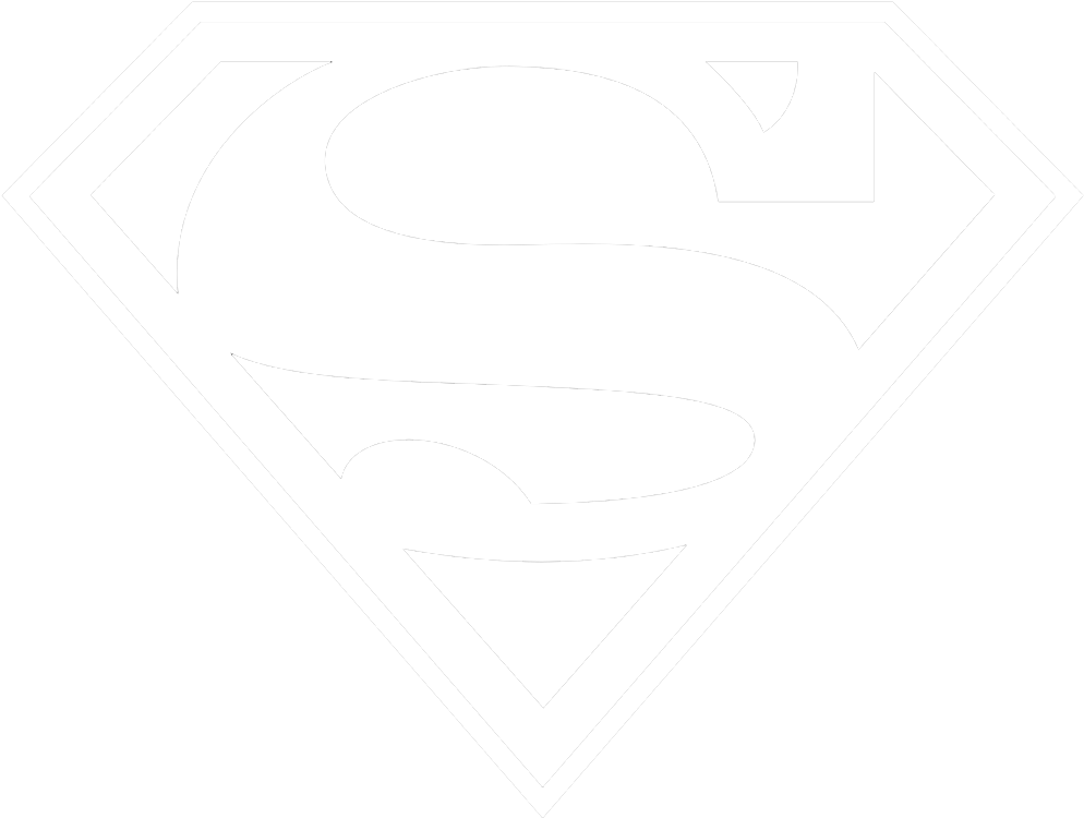 Black And White Superman Logo Transparent Images - Black Superman Logo Png (1024x777), Png Download