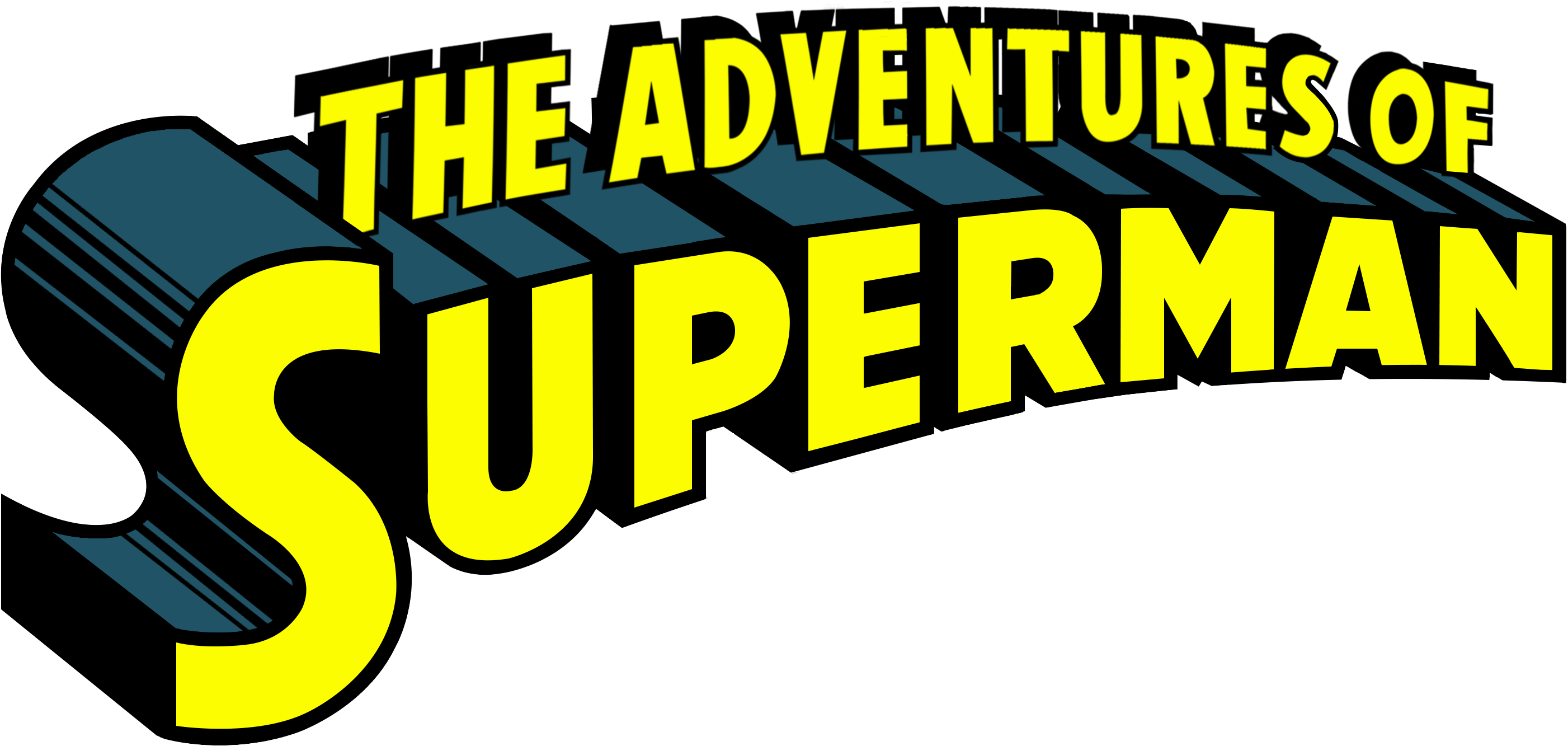 "the Adventures Of Superman" Version 3, Recreated With - Adventures Of Superman Logo (3000x3000), Png Download