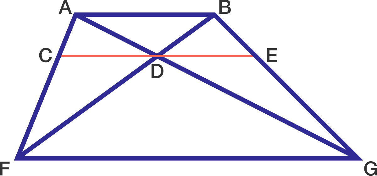 If Ce C E Is Drawn Such That It Passes Through D D - Triangle (1199x562), Png Download