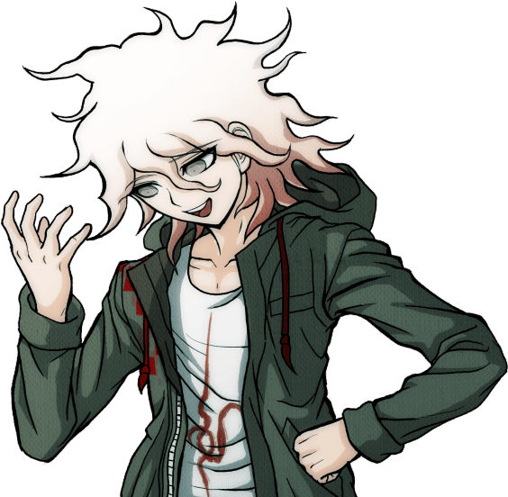 No - Danganronpa Komaeda Sprites (563x551), Png Download
