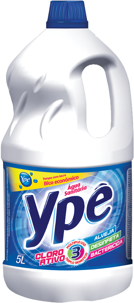 Ypê Bleach - Água Sanitária Ype 2l (600x1095), Png Download
