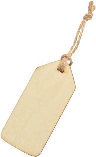 Wooden Tag - Pendant (866x650), Png Download