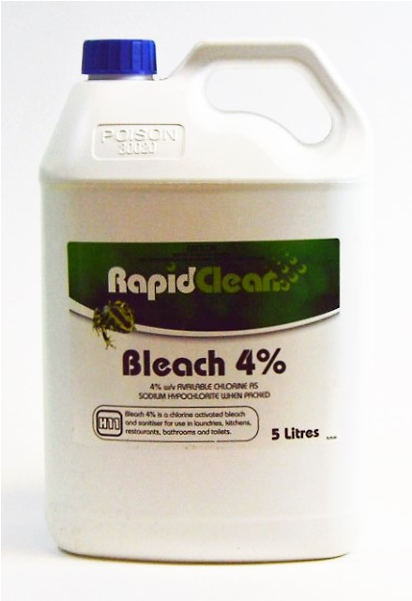 Rapid Clean 4% Bleach And Disinfectant - Job (600x600), Png Download
