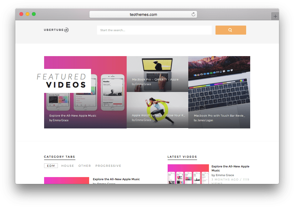 Ubertube Build Your Own Youtube Site - Wordpress (955x675), Png Download
