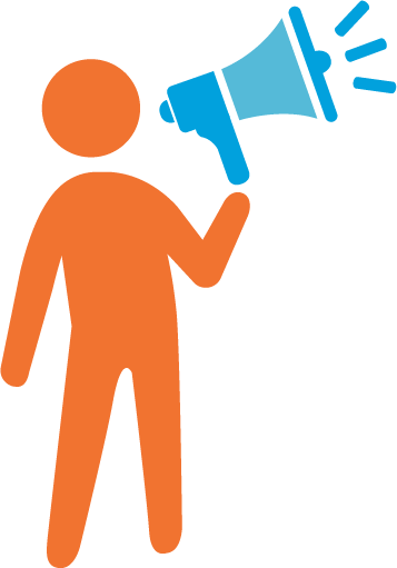 Like Us On Facebook, Follow Us On Twitter, Heart Us - Advocacy Clipart (357x511), Png Download