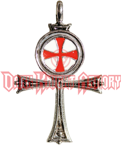 Templar's Ankh Necklace - Pendentif Croix Templière Argent (500x500), Png Download