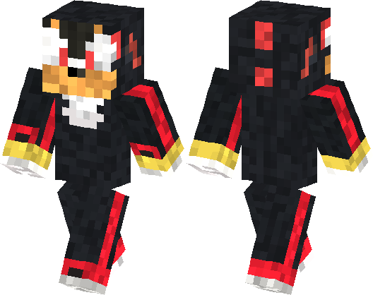 Sonic X Shadow/shadow The Hedgehog Skin - Скин Черной Вдовы Майнкрафт (528x418), Png Download