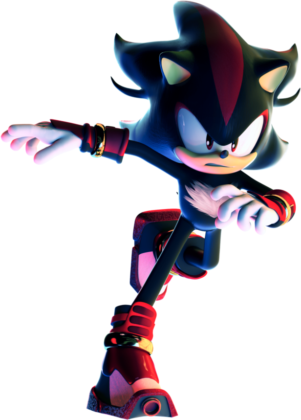 Evil Shadow Is Not New, But It's Been A Long Time Since - Sonic Boom Shadow Skating (905x882), Png Download