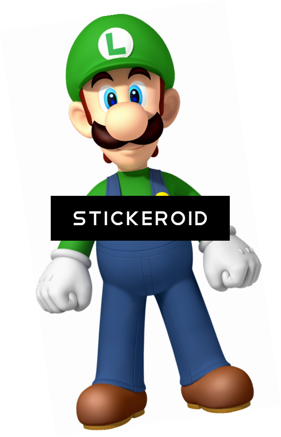 Luigi - Mario With A Vr Headset (565x877), Png Download