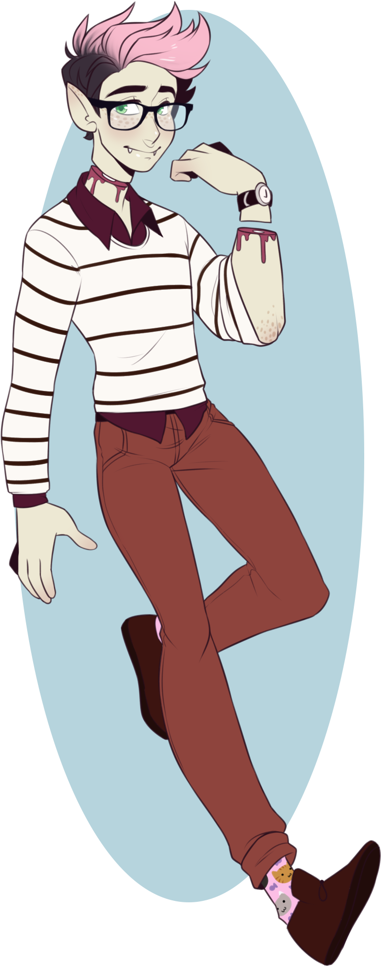 Ghoul Baby [personal] - Cat (997x2109), Png Download
