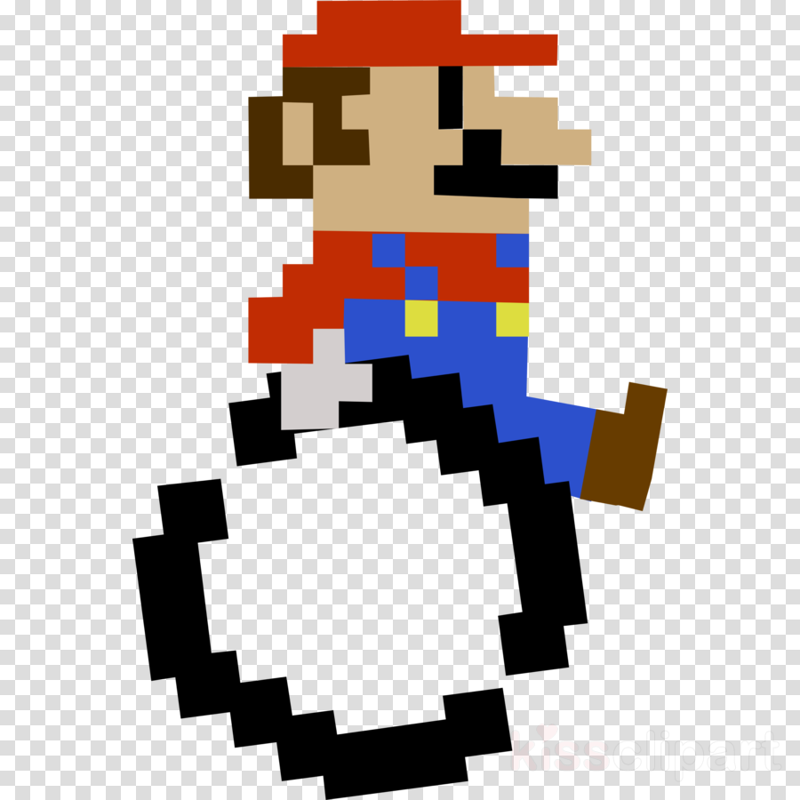 8 Bit Mario Transparent Clipart Luigi Super Mario Bros - Mario Bros 8 Bits (900x900), Png Download
