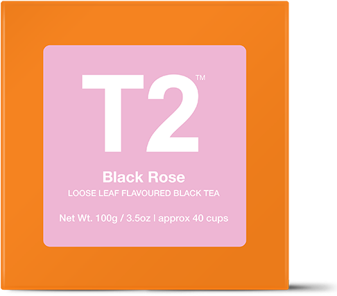 Black Rose Loose Leaf Gift Cube - T2 Tea (555x555), Png Download