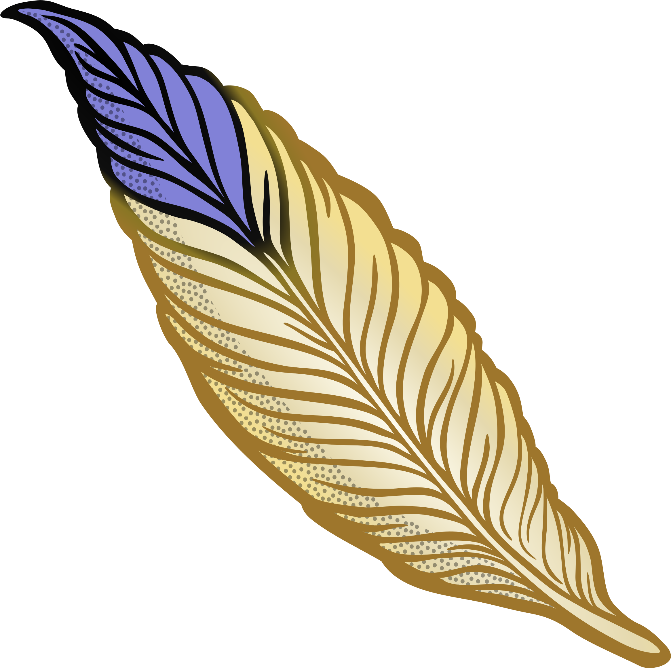 This Free Icons Png Design Of Feather - Feather Cartoon (2400x2400), Png Download