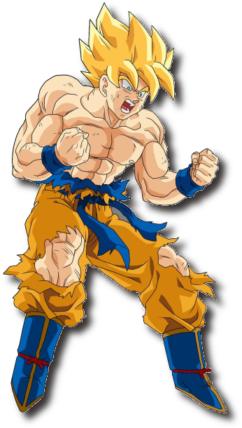 Image Goku Ssj V1 By Drozdoo Png Ultra Dragon Ball - Super Saiyan (600x618), Png Download