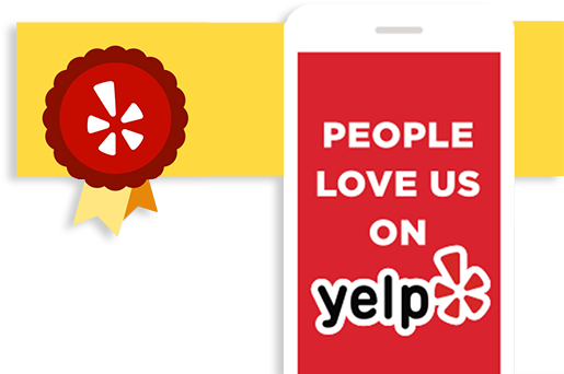 Yelp 2017 Award Recipient - People Love Us On Yelp 2018 (521x364), Png Download