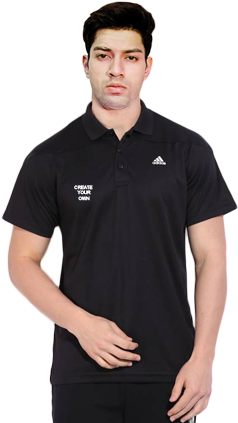 Create Your Own Black T-shirt - Adidas Polyester T Shirts (284x426), Png Download